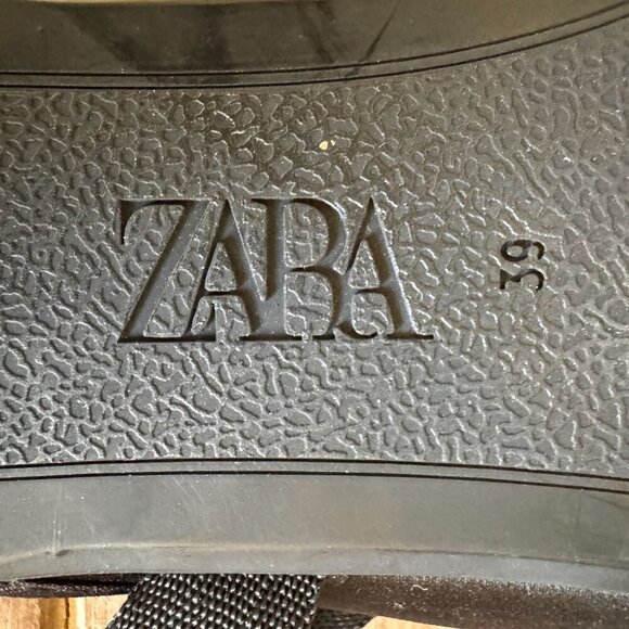 Zara Black Satin Mule Ankle Wrap Bow Detail Minimalist Ballet Flat Size 39 / 8 - Picture 15 of 15